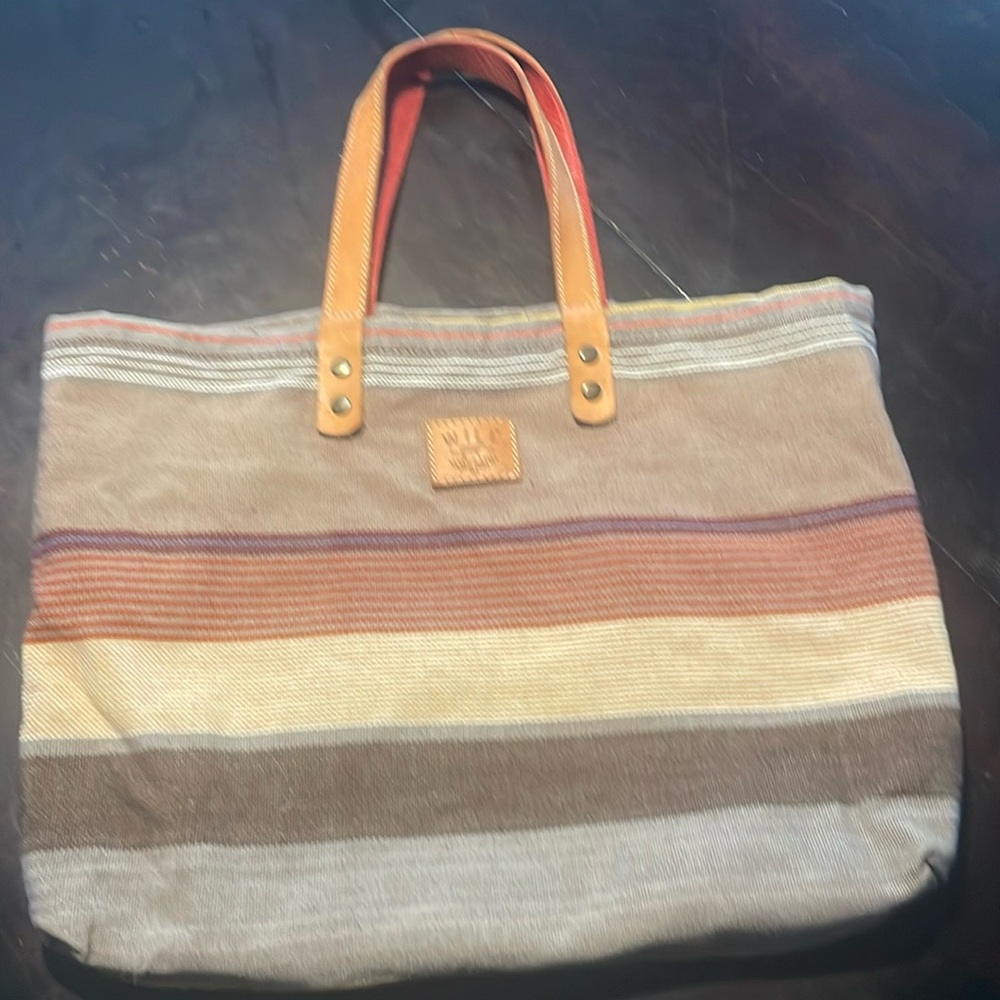 Will Leather Goods Striped Blanket Bag